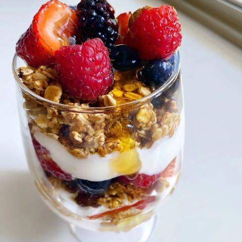 Refreshing Berry Parfait Layers