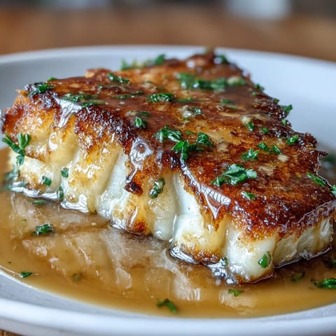 Delicate pan-fried flounder meunière with bright lemon and parsley.