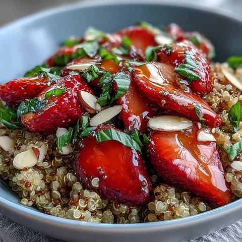 Strawberry Basil Quinoa Bowl