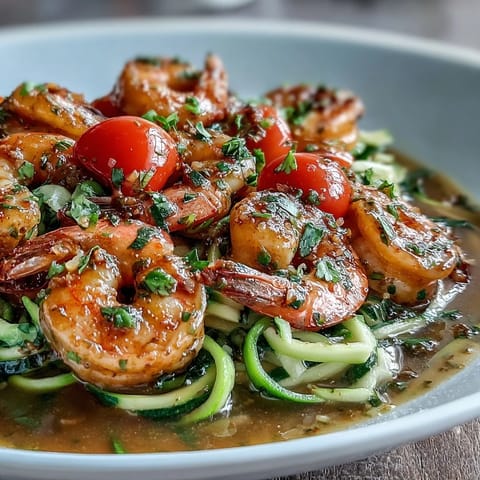 15-Minute Zucchini Noodle Shrimp