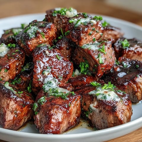 Keto Garlic Butter Steak Bites