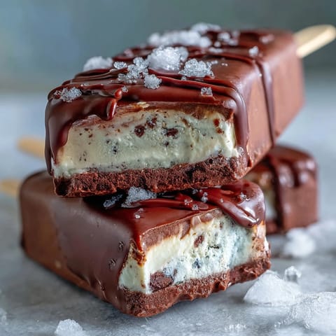 Creamy vanilla bean frappuccino fudge pops with a rich coffee base and smooth chocolate coating.  