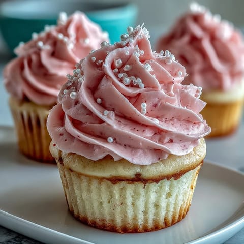 Bridal Shower Vanilla Cupcakes #196