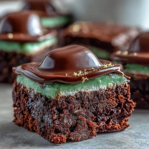 Leprechaun Hat Brownie Bites