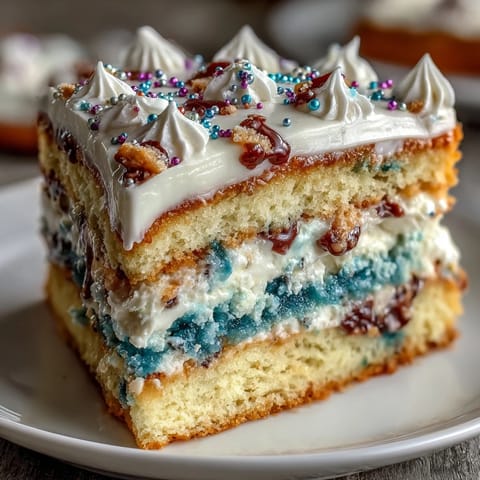 Pisces Birthday Cake with Ocean Galaxy Buttercream: dreamy layered cake swirled in marbled blue and purple buttercream, shimmering with edible stars.