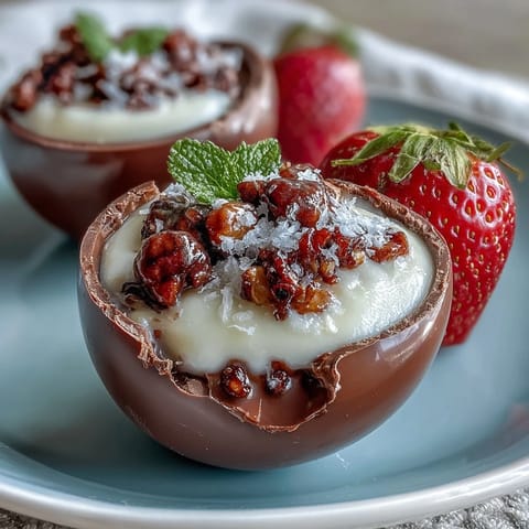 Chocolate Strawberry Easter Eggs