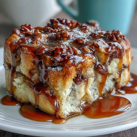 Blueberry Pancake Casserole Baked in the Oven: golden baked pancake squares loaded with juicy blueberries and a crisp sugar topping.