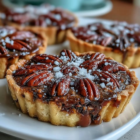 Decadent Kentucky Derby Chocolate Bourbon Pecan Tart, golden crust filled with chocolate and nuts.
