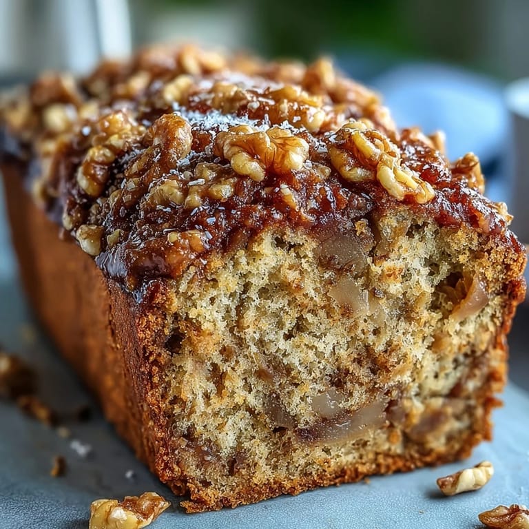 Vegan Cardamom Guava Banana Bread sliced on a wooden board with a cup of chai tea, perfect for breakfast or teatime.
