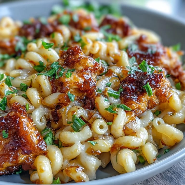 Served steaming in a cast iron pan with a wooden spoon beside it.