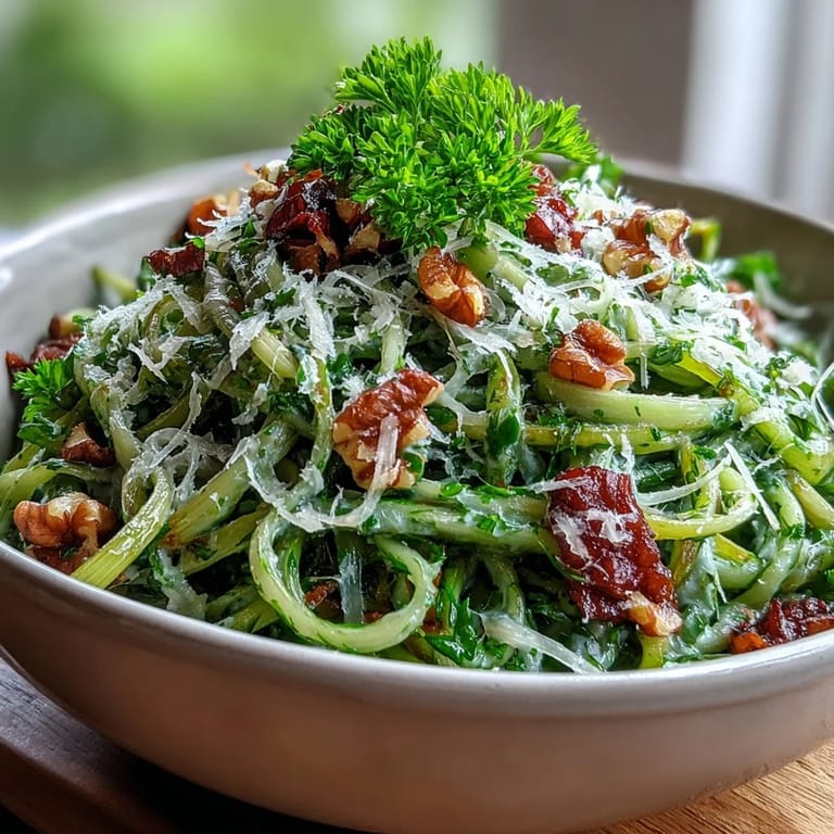 Bright and zesty celery salad with Parmesan, featuring fresh celery, lemon zest, and toasted nuts for crunch. Ideal for a quick, healthy lunch or starter.